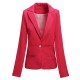 Fashion Casual Slim Ladies Buckle Stripe Lining Suit