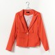 Fashion Casual Slim Ladies Buckle Stripe Lining Suit