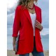 Women Autumn Long Sleeve Office Casual Fit Turn-Down Collar Blazers