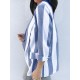 Women Casual Long Sleeve Stripe Office Outerwear Blazers