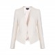 Women Elegant Brief V-neck No Button Pocket OL Work Short Blazer