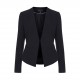 Women Elegant Brief V-neck No Button Pocket OL Work Short Blazer