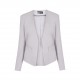 Women Elegant Brief V-neck No Button Pocket OL Work Short Blazer