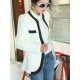 Zanzea Elegant Lady Zipper Pockets Slim Long Sleeve Suit Blazer