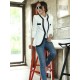 Zanzea Elegant Lady Zipper Pockets Slim Long Sleeve Suit Blazer