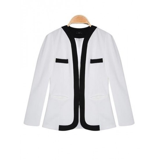 Zanzea Elegant Lady Zipper Pockets Slim Long Sleeve Suit Blazer