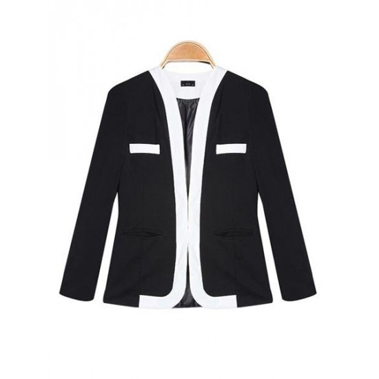 Zanzea Elegant Lady Zipper Pockets Slim Long Sleeve Suit Blazer