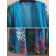 Casual Women Floral Printed 3/4 Sleeve Sheer Kimonos