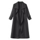 Casual Lapel Long Sleeve Women Long Coat With Belt Casual Lapel Long Sleeve Women Long Coat With Belt