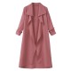 Casual Lapel Long Sleeve Women Long Coat With Belt Casual Lapel Long Sleeve Women Long Coat With Belt