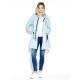 Casual Letter Patchwork Stand Collar Loose Women Jacket Coat