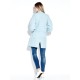 Casual Letter Patchwork Stand Collar Loose Women Jacket Coat