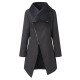 Casual Turn Down Collar Zip Up Long Sleeve Women Coats