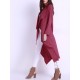 Casual Women Long Sleeve Pure Color Duster Jacket With Belt