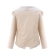 Women Lapel Long Sleeve Zip-Pocket Cool PU Jacket