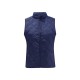 Women Pure Color Stand Collar Zipper Sleeveless Vest with Pockets
