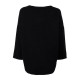 Casual Loose Women Solid Asymmetrical Hem Pullover Sweater