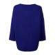 Casual Loose Women Solid Asymmetrical Hem Pullover Sweater
