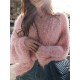 Casual Women Autumn Winter Loose Pure Color V-Neck Sweaters