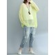 Casual Women Long Sleeve Pure Color Hooded Knitting Sweaters