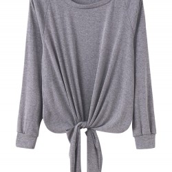 Casual Women Pullover Long Sleeve Pure Color Loose Sweaters