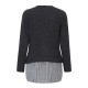 Casual Women Slim Patchwork Irregular Long Sleeve Sweaters