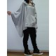 Casual Loose Pullover Tops Pocket Asymmetric Women Hooded Sweatshirts