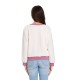 Casual Women Fleece Patchwork Long Sleeve Sweatshirt