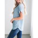 6-20 Women Casual Short Sleeves Loose Shirts