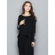 Autumn Women Embroidery Round Neck Long Sleeve T Shirt