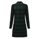 Casual Lady Plaid Print Asymmetrical Long Sleeve Shirt Casual Lady Plaid Print Asymmetrical Long Sleeve Shirt
