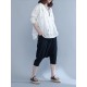 Casual Women Batwing Sleeve T-Shirts Loose Hole Cotton Tops