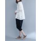 Casual Women Batwing Sleeve T-Shirts Loose Hole Cotton Tops