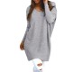 Casual Women Long Sleeve Slim V-Neck Knit Pullover Blouse