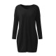 Casual Women Long Sleeve Slim V-Neck Knit Pullover Blouse