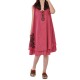 Casual Bow Embroidery Sleeveless Linen Mini Sundress For Women