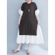 Casual Women Layered Flare Sleeves A Line Dress