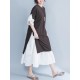 Casual Women Layered Flare Sleeves A Line Dress