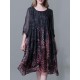 Plus Size Chiffon Dresses Loose Floral Dresses