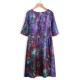 Plus Size Elegant Art Print Loose Dress For Women