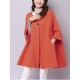 Elegant S-5XL Three Quarter Bat Sleeve Cape Cloak Coats