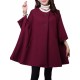 Elegant S-5XL Three Quarter Bat Sleeve Cape Cloak Coats