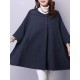 Elegant S-5XL Three Quarter Bat Sleeve Cape Cloak Coats