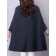 Elegant S-5XL Three Quarter Bat Sleeve Cape Cloak Coats