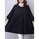 Elegant S-5XL Three Quarter Bat Sleeve Cape Cloak Coats