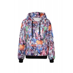 Casual Women Halloween Hip-hop Printed Sweatshirts