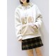 Fleece Hooded Zipper Pockets Long Sleeve Sweatshirt