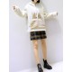 Fleece Hooded Zipper Pockets Long Sleeve Sweatshirt