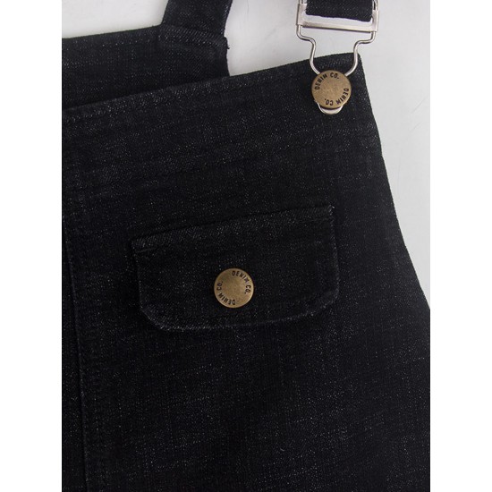 S-6XL Casual Women Denim Pockets Jumpsuit Playsuit S-6XL Casual Women Denim Pockets Jumpsuit Playsuit