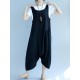 Women Casual Loose Sleeveless Harem Jumpsuit with Pockets